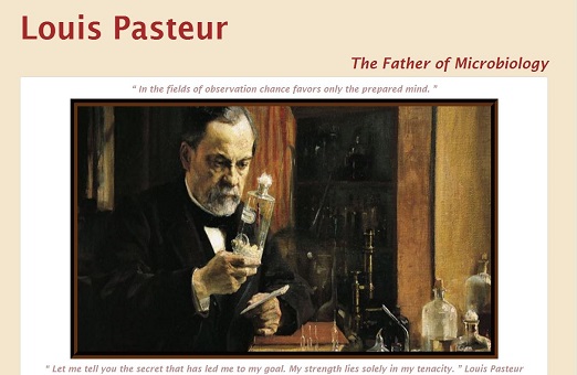 Tribute Page Project: Louis Pasteur